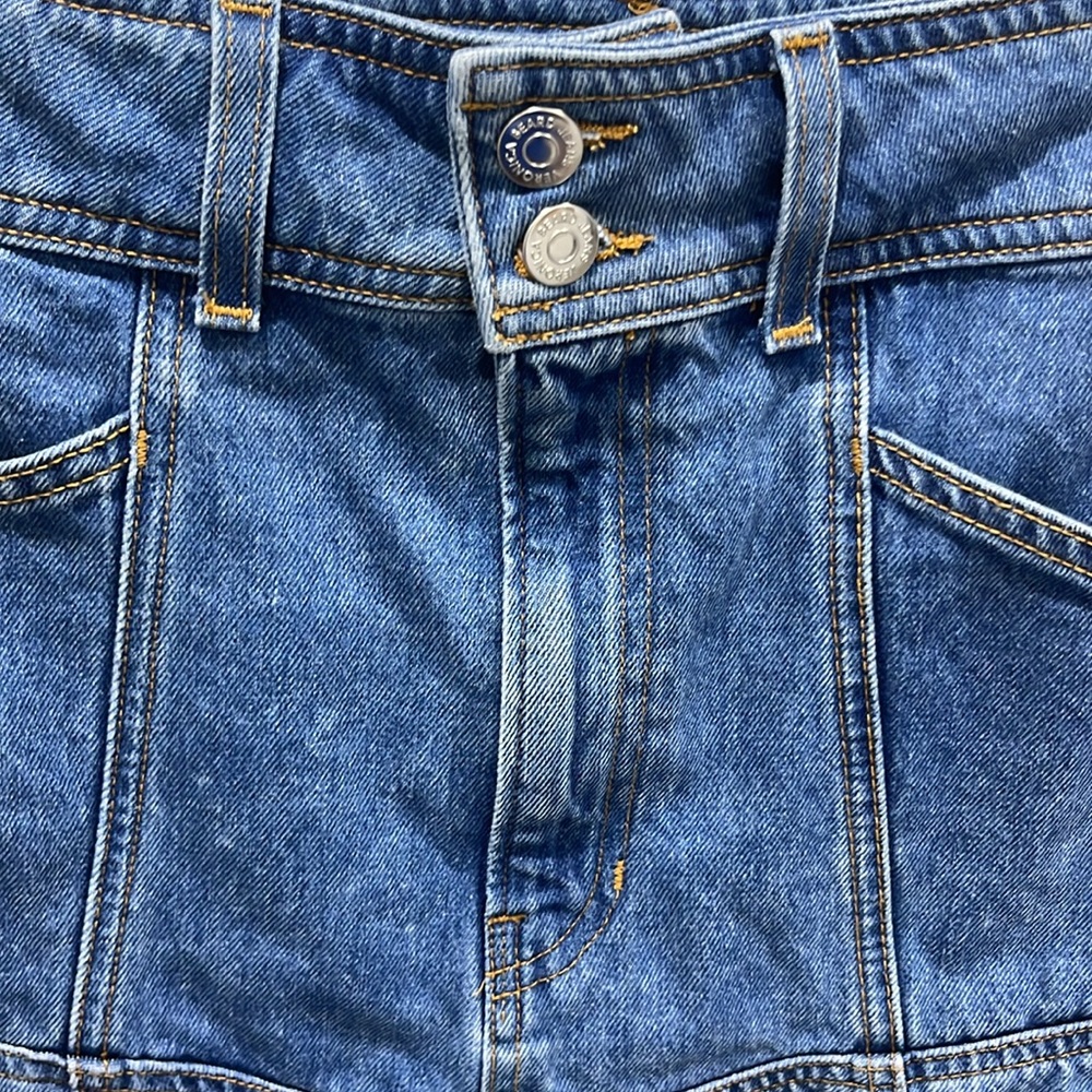Veronica Beard Lavelle Denim Mini Skirt Sz 8 - Picture 6 of 10